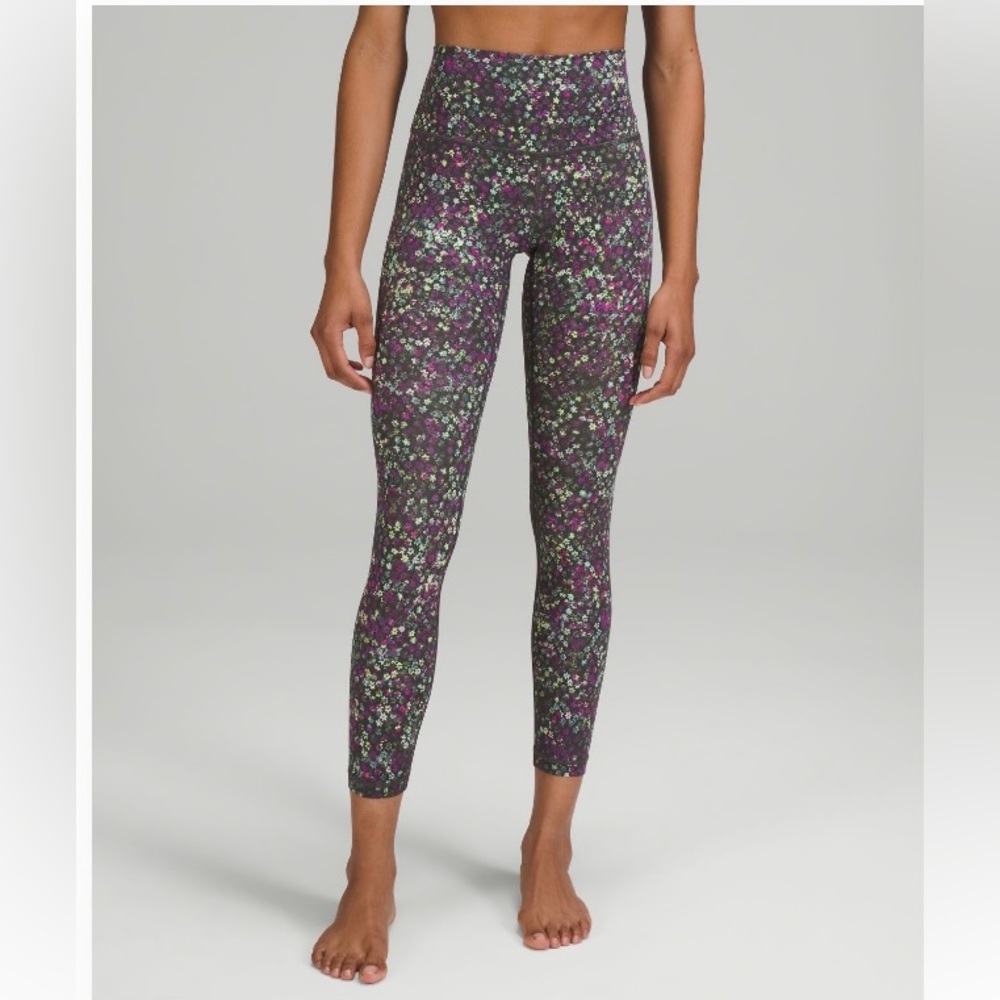 lululemon athletica Purple Floral High-Rise Leggings